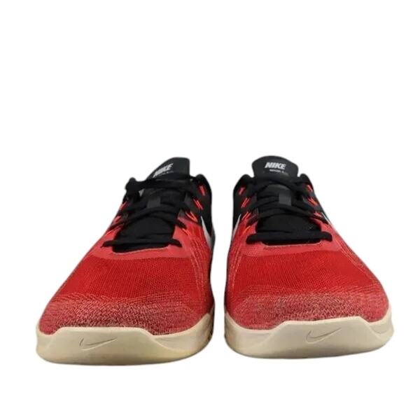 Nike Shoes Mens 12 Athletic Trainer Metcon 3 Red Black Active Sport Crossfit Gym - Picture 2 of 13